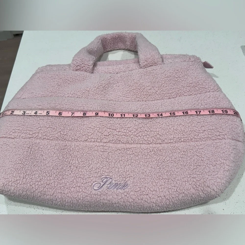 PINK Victoria’s Secret Sherpa Puffer Tote Bag - Soft Pink Cozy Quilted - Picture 10 of 10